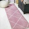 Jonathan Y Cole Minimalist Diamond Trellis Rose/White 2 ft. x 10 ft. Runner Rug SEU102B-210 - alternate 1