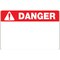 Labeltac Model Die-Cut Danger OSHA Header Roll 4in x 6in, 200 labels/roll, Red Header, White Text LT46DANGB - alternate 2