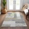 Homeroots 8' X 10' Gray Ivory And Mint Green Geometric Washable Indoor Outdoor Area Rug 612421 - alternate 6