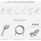 Moen Chrome 6-Function 4'' Dia. Spray Head Handheld Shower 218H0 - alternate 1