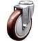 Service Caster 5 Inch SS Maroon Polyurethane Wheel Swivel Bolt Hole Caster SCC-SSBH20S514-PPUB-MRN - alternate 1