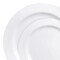 Smarty Had A Party Solid White Economy Round Disposable Plastic Dinnerware Value Set, 240PK 110WH-VP-CASE - alternate 9