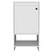 Homeroots 18" White Wood Freestanding Bathroom Vanity With White Sink 543626 - alternate 1