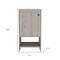 Homeroots 18" Light Gray Wood Freestanding Bathroom Vanity With White Sink 543625 - alternate 6