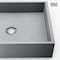 Vigo Coca Gothic Gray Concreto Stone 19 in. L x 15 in. W x 5 in. H Rectangular Vessel Bathroom Sink VG04069 - alternate 6
