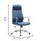 Leisuremod Flux Faux Leather Swivel Office Chair, Knee Tilt, Padded Support FO19BUL - alternate 9