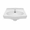 Whitehaus Collection 15 in Rectangular Wall Mount Basin with Integrated Oval Bowl and Single Faucet Drilling /w Overflow B-LO944 - alternate 5