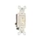 Pass & Seymour Toggle Switch, 15 A, 120 VAC, 3-Position, Side Wire Terminal, Light Almond 663LAGTU - alternate 2