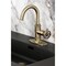 Kingston Brass One-Handle 1-Hole Bathroom Faucet with Knurled Handle, Deck Plate, and Push Pop-Up Drain KSD2213RKZ - alternate 4