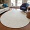 Homeroots 8' Ivory And Beige Round Geometric Washable Indoor Outdoor Area Rug 596940 - alternate 7