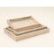Homeroots Set of Three White Rectangular Solid Wood Handmade Serving Tray With Handles 526349 - alternate 7