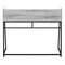 Homeroots 47" Gray and Black Wood and Metal Sled Computer Desk 489851 - alternate 7