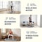 Squatz 2-in-1 Walking Pad Treadmill with Vibration Plates, Compact Under Desk Walking Pad with Remote SQWPV15WH - alternate 4