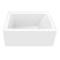 Kingston Brass 48" Acrylic Rectangular 3-Wall Alcove Tub, Left Hand Drain, Glossy White VTAP4836L22 - alternate 1