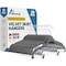 Lifemaster Velvet Skirt Hangers, Adjustable Clips, 360 Deg Swivel Hook, Non-Slip, Holds 10 lbs, Gray, 30PK LMVSH30GY - alternate 1