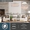 Vaxcel Elsa 5 Light Gold Brass Modern Coastal Glam Linear Chandelier Island Pendant Fixture H0282 - alternate 6