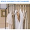 Simple Deluxe Lightweight Plastic Hangers, Space Saving Clothes Hangers w/ Non-Slip Shoulder Notches, White, 30PK HIHANGPLASTW01X30 - alternate 6