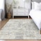 Homeroots 8' X 10' Ivory And Gray Abstract Washable Indoor Outdoor Area Rug 597977 - alternate 7