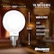 Bulbrite 5 Watt LED G16 Light Bulbs, Warm Dimming 3000K Soft White, 1800K Candlelight, 500 Lumens, 4PK 862887 - alternate 12