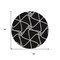 Homeroots 8' Black And Ivory Round Geometric Washable Indoor Outdoor Area Rug 612853 - alternate 8