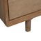 Homeroots 25" Solid Wood and Wood Two Drawer Nightstand 399258 - alternate 6