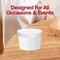 Smarty Had A Party 6 oz Squat Paper Soup Cups with Paper Lids, 1000PK 606PLCS-CASE - alternate 6