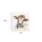 Homeroots Watercolor Floral Cow Unframed Print Wall Art 398865 - alternate 3
