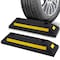 Pyle Pyle2-Pack Heavy Duty Rubber Wheel Stops for Garage Parking, Durable, High-Visibility Blocks PCRSTP11X2 - alternate 1