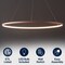 Jonathan Y Brice 35" Modern Contemporary Metal Round Dimmable Integrated LED Pendant, Matte Pink JYL7220B - alternate 10