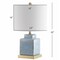 Jonathan Y Catherine 22" Modern Transitional Ceramic/Metal Square Ginger Jar LED Table Lamp, Blue/White JYL3044A - alternate 8