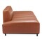 Homeroots 79" Brown Faux Leather Sofa With Black Legs 396461 - alternate 7