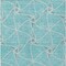 Homeroots 8' X 10' Teal Blue And Ivory Geometric Washable Indoor Outdoor Area Rug 612908 - alternate 7