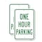 Signmission One Hour Parking, 12'' X 18'' 2 Signs, Heavy Gauge Aluminum, 2PK A-1218-2PACK-24914 - alternate 1