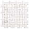 Andova Tiles Fabrique Jacard Brown 1-in. x 2-in. Basketweave Marble Look Polished Natural Stone Wall & Floor Mosaic Tile ANDFAB236 - alternate 5
