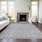 Homeroots 8' X 10' Gray And Ivory Geometric Washable Indoor Outdoor Area Rug 613774 - alternate 7