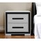 Homeroots 25" Gray and Black Two Drawer Wood Nightstand 564665 - alternate 12