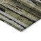 Homeroots 3' X 5' Brown Black And Green Striped Washable Indoor Outdoor Area Rug 603209 - alternate 8