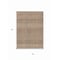 Homeroots 3' X 5' Brown And Ivory Chevron Washable Indoor Outdoor Area Rug 612244 - alternate 8