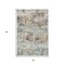 Homeroots 3' X 5' Midnight Ivory And Beige Abstract Washable Indoor Outdoor Area Rug 643577 - alternate 7
