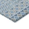Homeroots 8' X 10' Sky Blue And Denim Blue Quatrefoil Washable Indoor Outdoor Area Rug 583243 - alternate 9