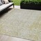 Homeroots 5' X 8' Gold Damask Washable Indoor Outdoor Area Rug 607699 - alternate 1