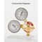 Vevor Argon Regulator Gauge Argon Welding Gas Gauges for TIG/MIG Welding 1C008-0071 AR - alternate 7