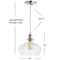 Jonathan Y Wyatt 9.5" Pharmacy Metal/Glass LED Pendant, Chrome JYL3515B - alternate 12