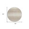Homeroots 8' Ivory And Beige Round Abstract Washable Indoor Outdoor Area Rug 599972 - alternate 7