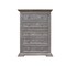 Homeroots 37" Gray Solid Wood Five Drawer Chest 524584 - alternate 1