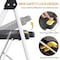 Wrightmaster 4.1 ft. Metal Lightweight Step Ladder, 9 ft. Reach, with Safety Lock Design 800 lbs. Load Capacity ZOR-WK24-4-W-DF - alternate 9