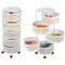 Home-Complete Kitchen Storage Rolling Cart with Wheels 5 Tier Rotating Baskets for Pantry, Bathroom, or Craft Room 83-106-W - alternate 8