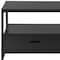 Homeroots 47in Black Cabinet Enclosed Storage TV Stand 490359 - alternate 9