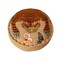 Homeroots 24" Beige and Brown Cotton Round Tiger Print Pouf Ottoman 634166 - alternate 7
