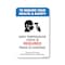 Signmission Public Safety, Body Temperature Check Is Required, 24in X 18in Aluminum, OS-NS-A-1824-25435 OS-NS-A-1824-25435 - alternate 1